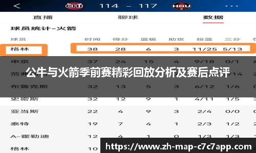 公牛与火箭季前赛精彩回放分析及赛后点评